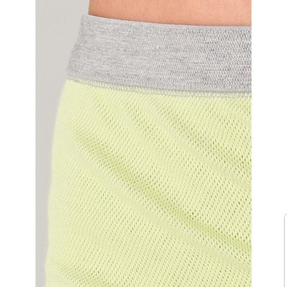 T by Alexander Wang Twist Skirt Neon Yellow XS - Picture 3 of 6